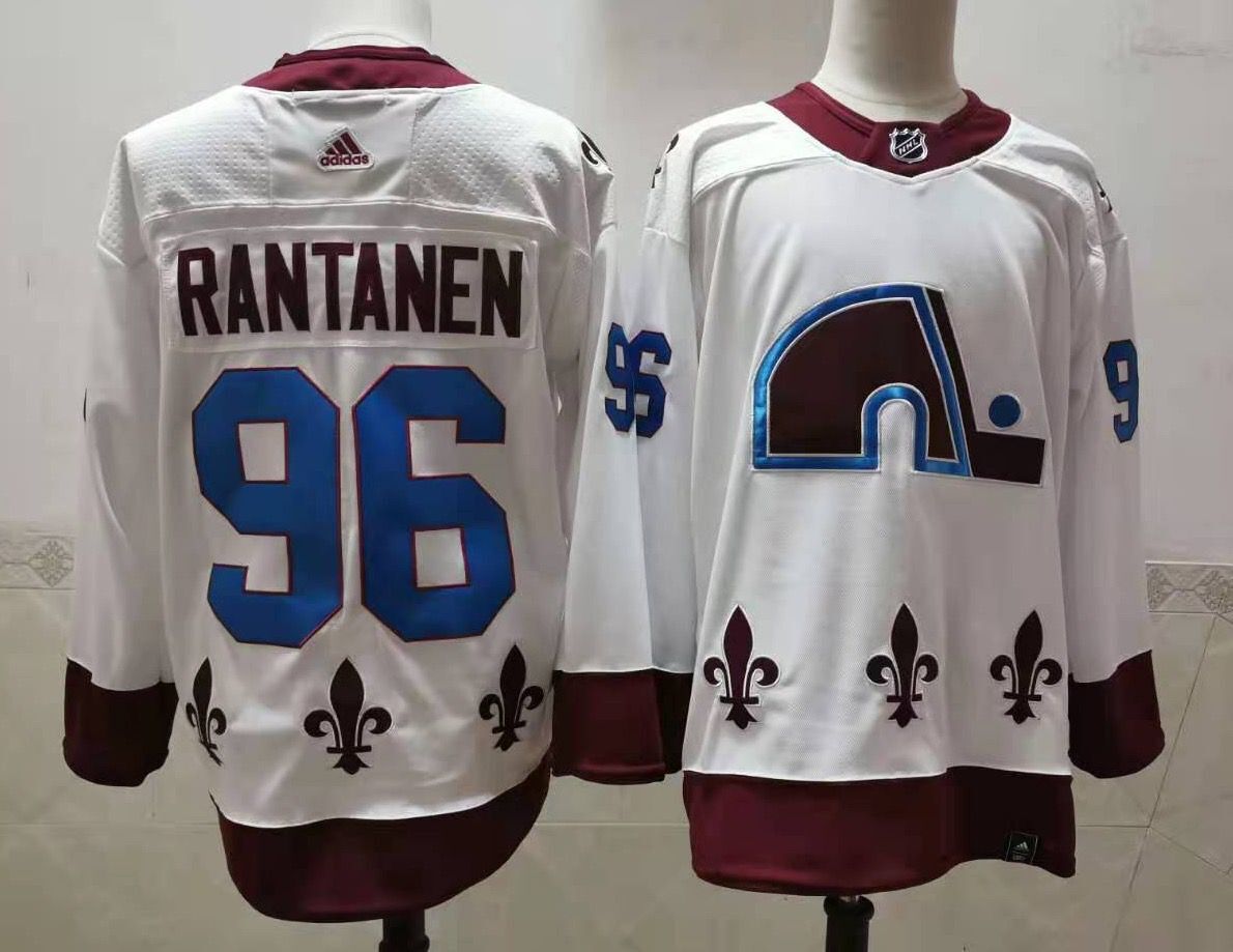 Men Colorado Avalanche 96 Rantanen White Authentic Stitched 2020 Adidias NHL Jersey